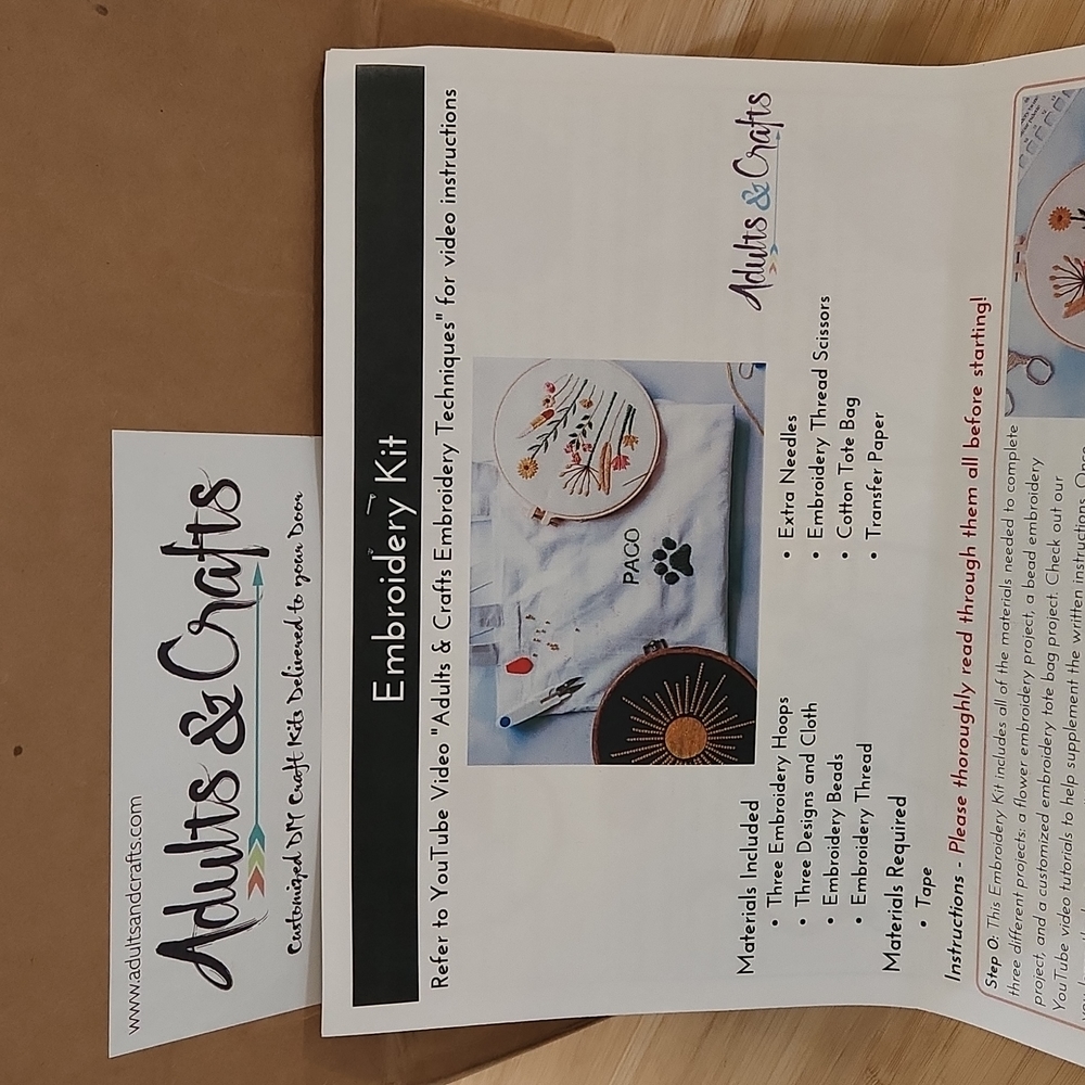 3 kits- Adult Crafting box